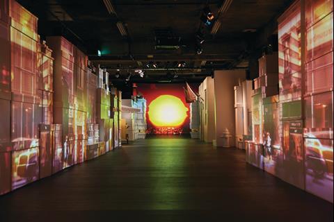 The sun sets every 13 minutes as part of the installation